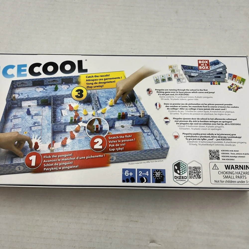 Ice Cool Family Board Game Brain Games 2016 Award Winning Penguins 100% Complete